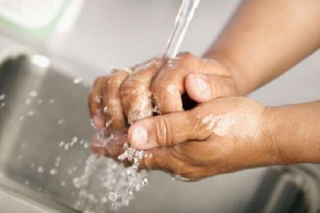 Infection through water in the water supply